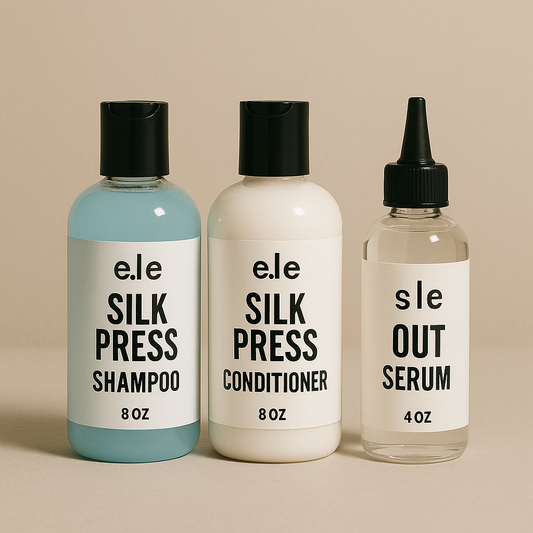 e.l.e Silk Press Shampoo & Conditioner Duo (8 oz each)