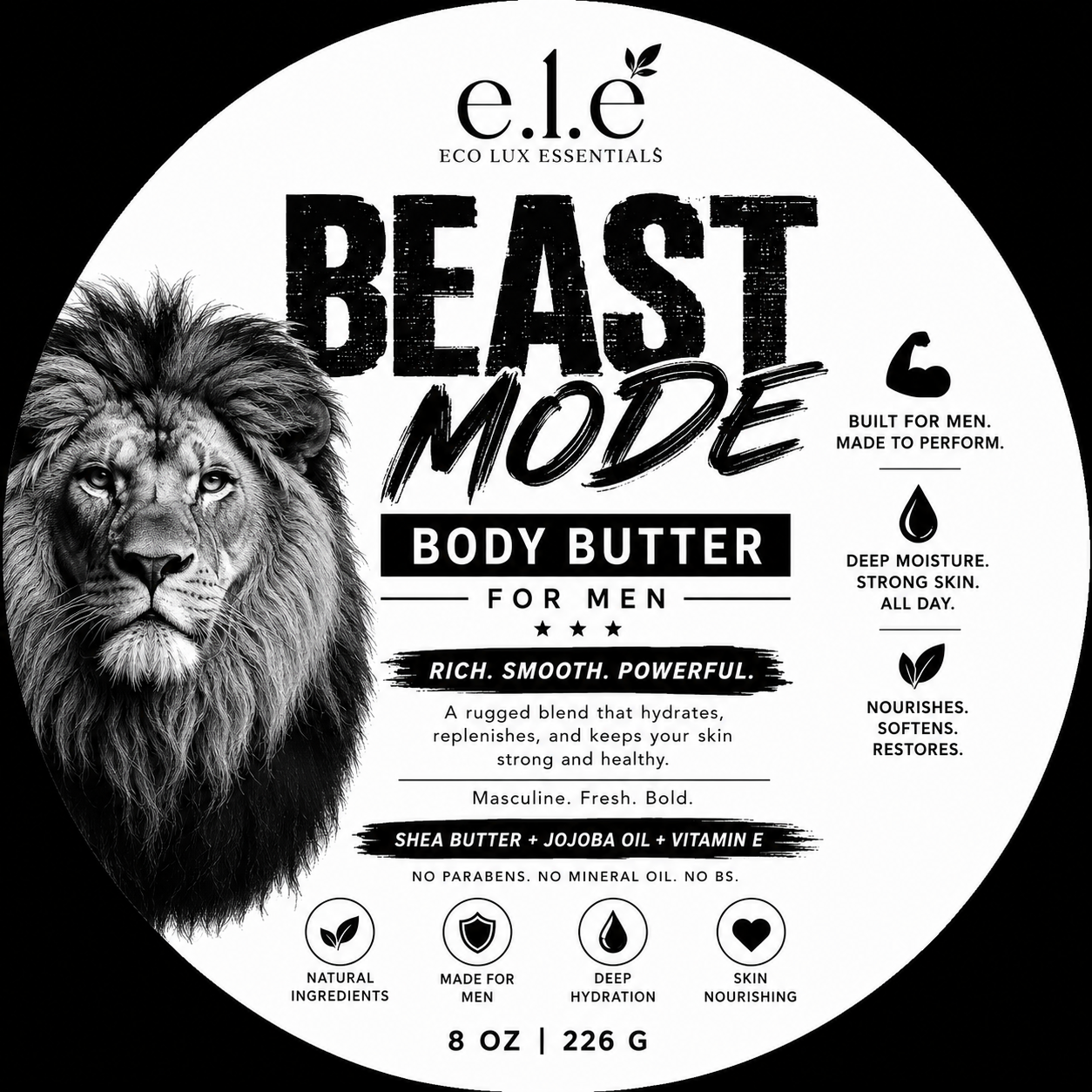 e.l.e -Body Butters with Shea Butter 8oz