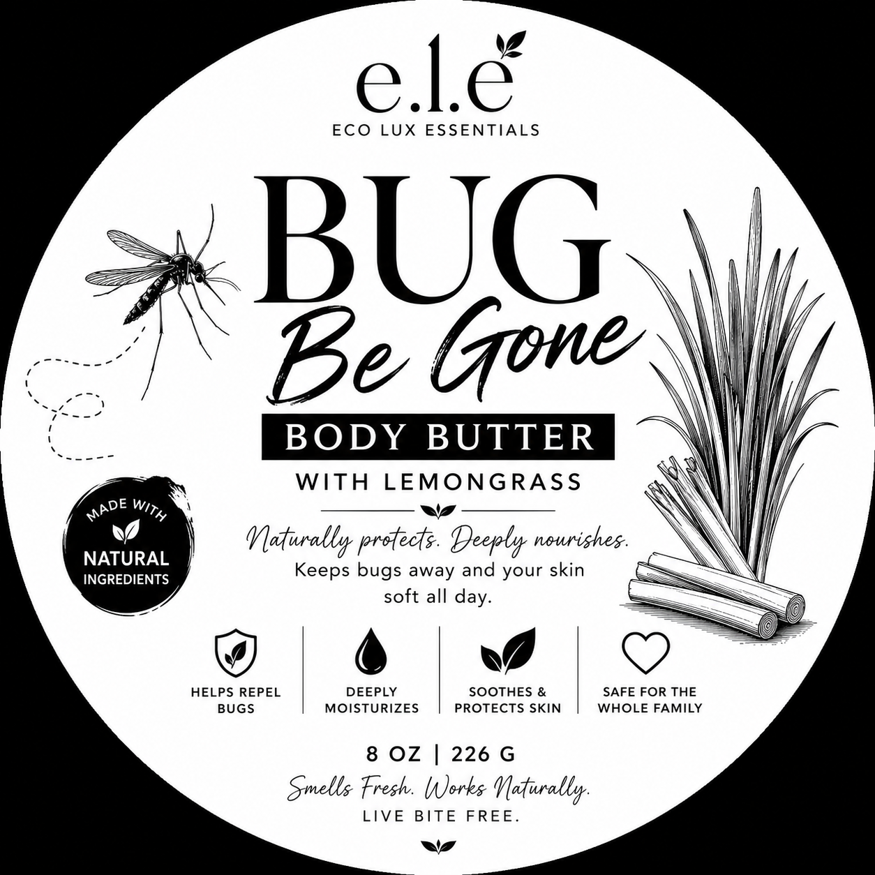 e.l.e -Body Butters with Shea Butter 8oz