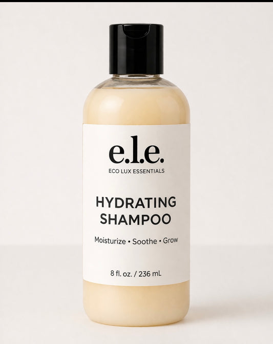 Hydrating Shampoo for Dry & Damaged Hair | Moisturizing, Sulfate-Free Cleanse | e.l.e Eco Lux Essentials