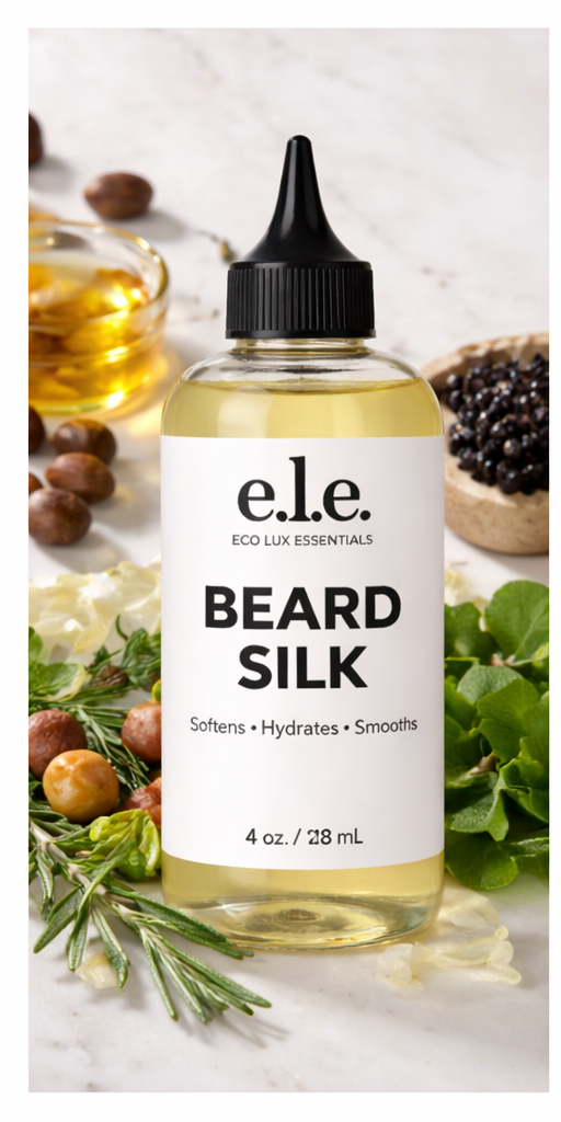 e.l.e- Beard Silk – Lightweight Hydrating Beard Oil for Soft, Smooth, Healthy Growth