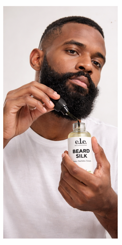 e.l.e- Beard Silk – Lightweight Hydrating Beard Oil for Soft, Smooth, Healthy Growth