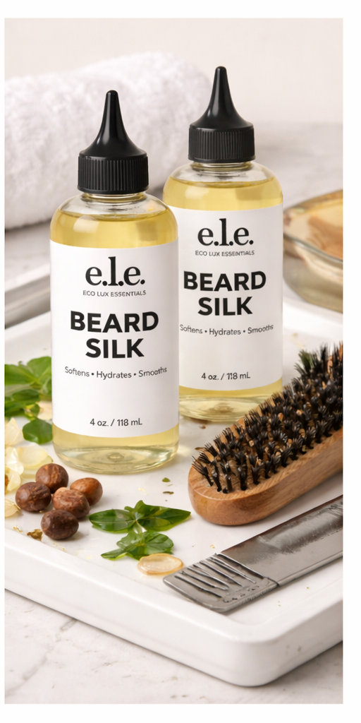 e.l.e- Beard Silk – Lightweight Hydrating Beard Oil for Soft, Smooth, Healthy Growth