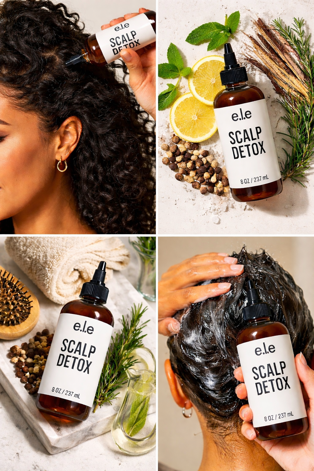e.l.e Scalp Detox – 8 oz | Clarifying Scalp Cleanser for Locs, Braids & Natural Hair