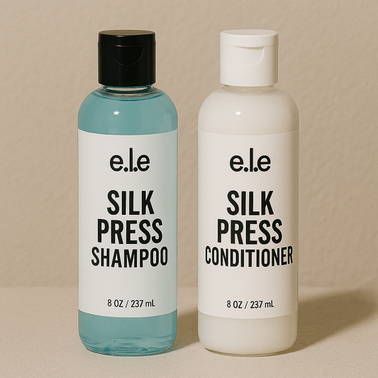 e.l.e Silk Press Shampoo & Conditioner Duo (8 oz each)