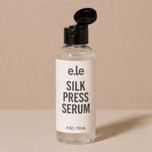 e.l.e Silk Press Serum – 4 oz | Frizz-Control & Shine Booster