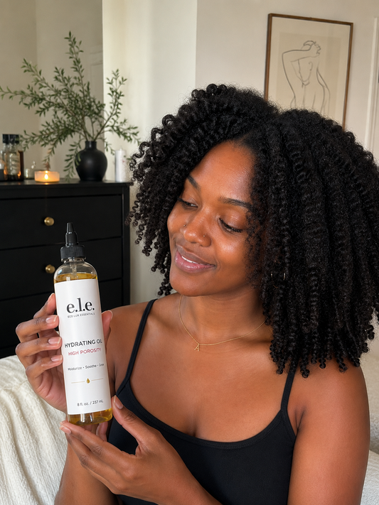 e.l.e Hydrating Oil – 4-8 oz | Lightweight Nourishing Scalp Treatment