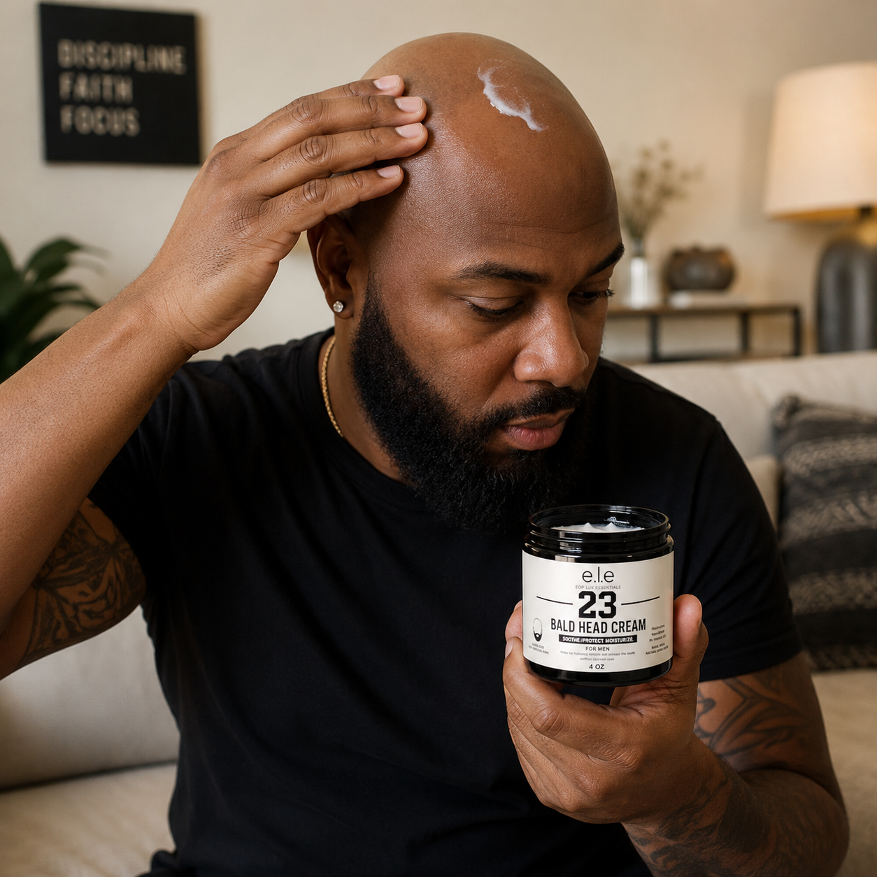 23 Bald Head Cream™ | Premium Moisturizing Cream for Bald Heads & Beards