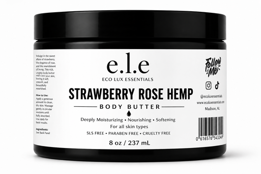 Strawberry Rose Hemp Body Butter
