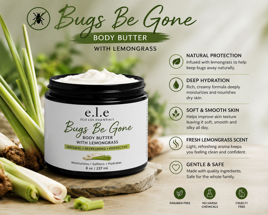 Bugs Be Gone Body Butter with Lemongrass