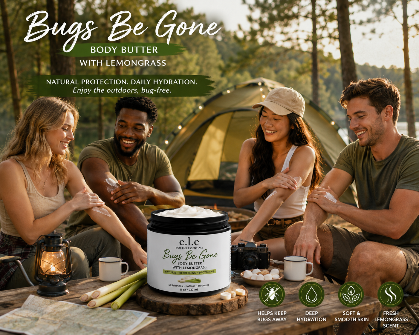 Bugs Be Gone Body Butter with Lemongrass
