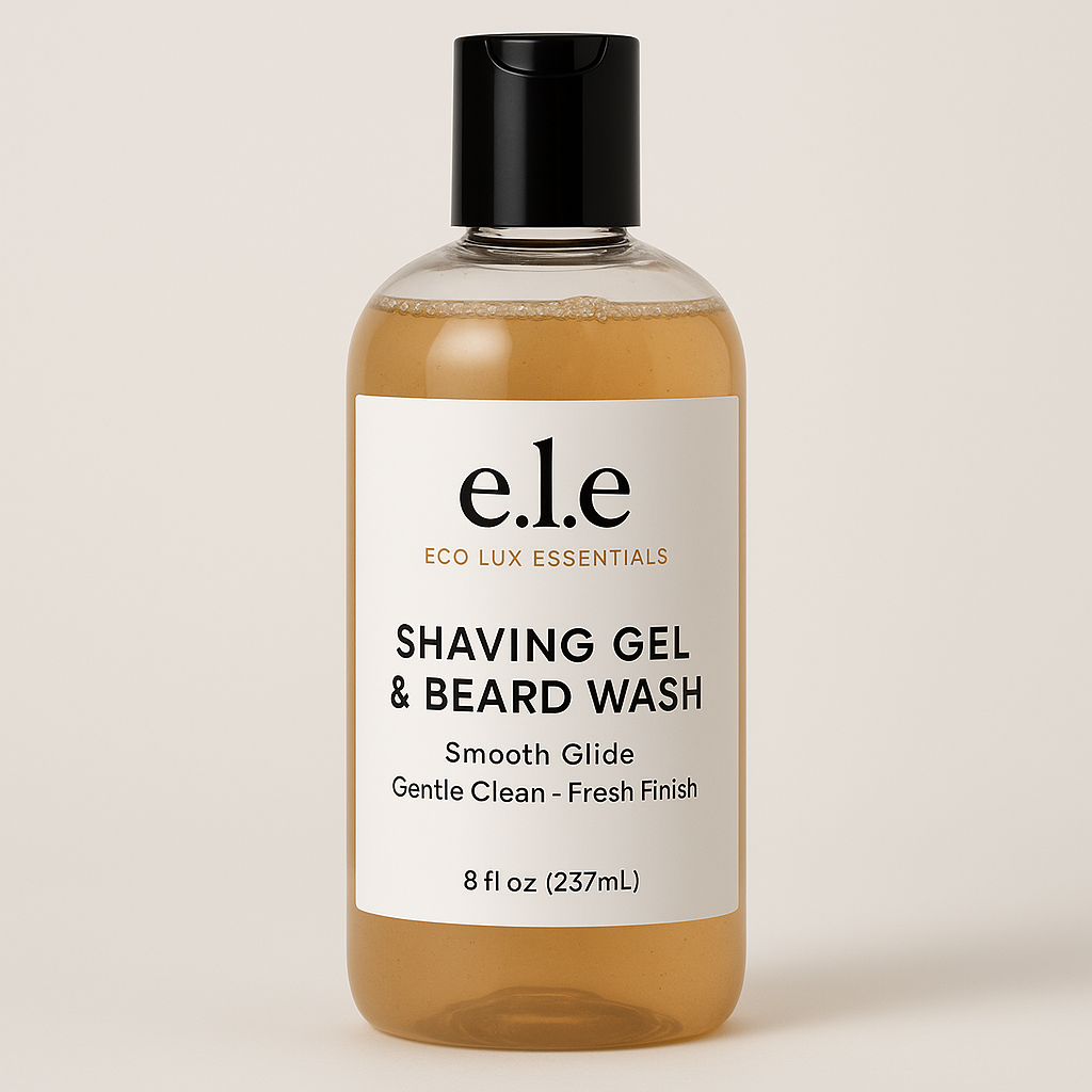 e.l.e Shaving Gel & Beard Wash 8oz